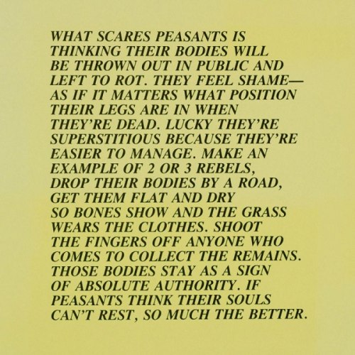 minaturegolftheory:  Inflammatory Essays by Jenny Holzer, 1979-82 I first happened upon Jenny Holzer’s Inflammatory Essays on a street in the Lower east Side, where they belonged, wheat pasted on the plywood covering over a construction site, not