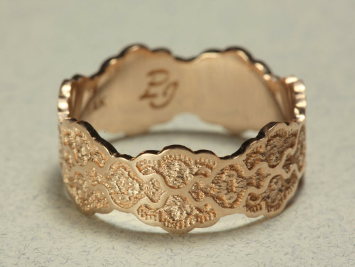 cervirae: sosuperawesome: Lace Rings - including Custom Lace - by Precious Lace Jewelry on Etsy More