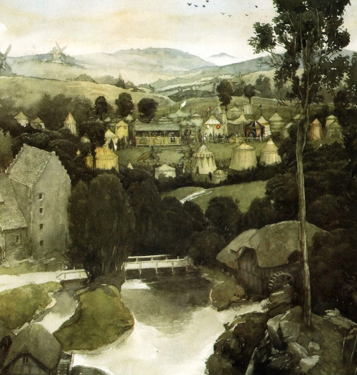 Alan Lee - Illustrations from “The Mabinogion” - Medieval Welsh Tales: «Peredur, son of 