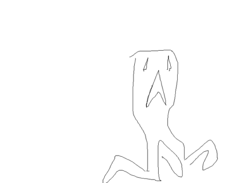 my internet died again so i drew a crepper with my trackpad