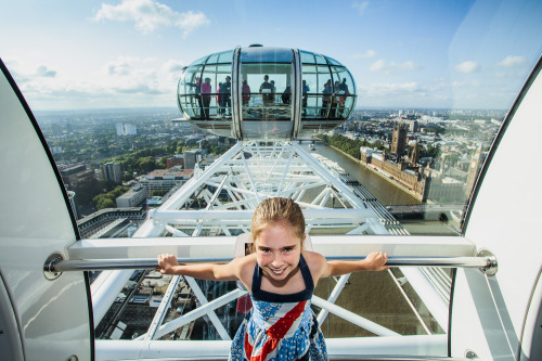 My daughter on the London Eye