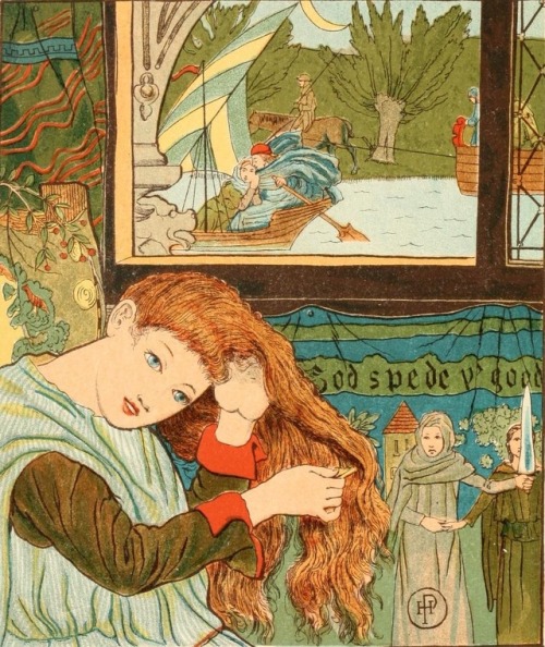 cair–paravel: The Lady of Shalott by Alfred Tennyson, illustrated by Howard Pyle (1881).