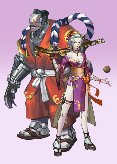 phamoz:Ashe and BOB skin design for Overwatch Fan Skin Contest :) goblizzard.tw/overwatch/20