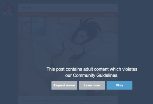Sooo… It seems Tumblr is starting porn pictures