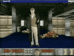 syntax-error:  Bill Gates in Doom running in Windows 95 firing a shotgun without using the trigger is my aesthetic 