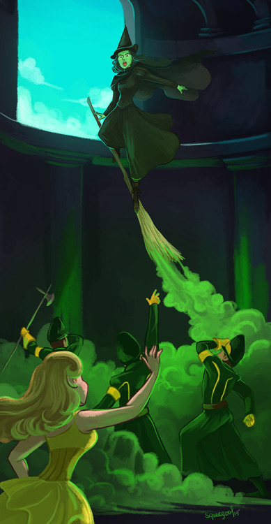 squeegool: My Wicked fan arts Finally done with the first act! ^^