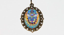 Thegoblincave:trippy Cat Necklacehttps://Www.etsy.com/Ca/Listing/529589213/Trippy-Cat-Necklace-Louis-Wain