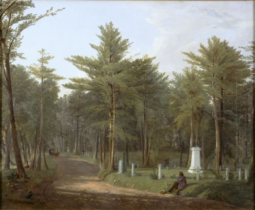 Albany Rural CemeteryJames McDougal Hart (American, 1828–1901)Oil on canvas, 63.5 x 76.2 cm, 1849.Al