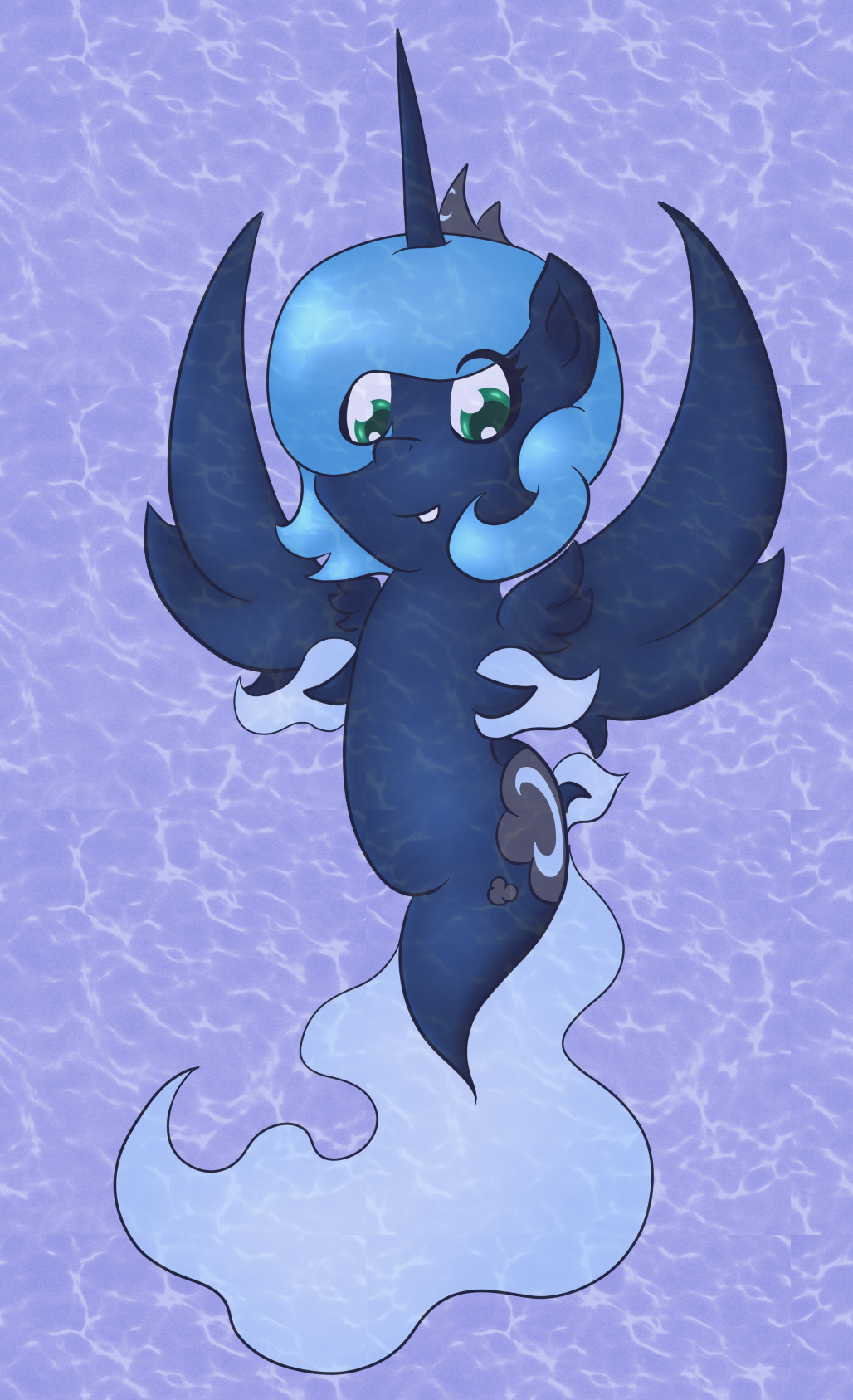 askseaponyluna:  Couldn’t Think Of Anything To Draw. So Have A  Random Seapony
