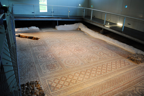 coolartonline: ancientart: Shown here is a Roman floor mosaic from one of Verulamium’s gr