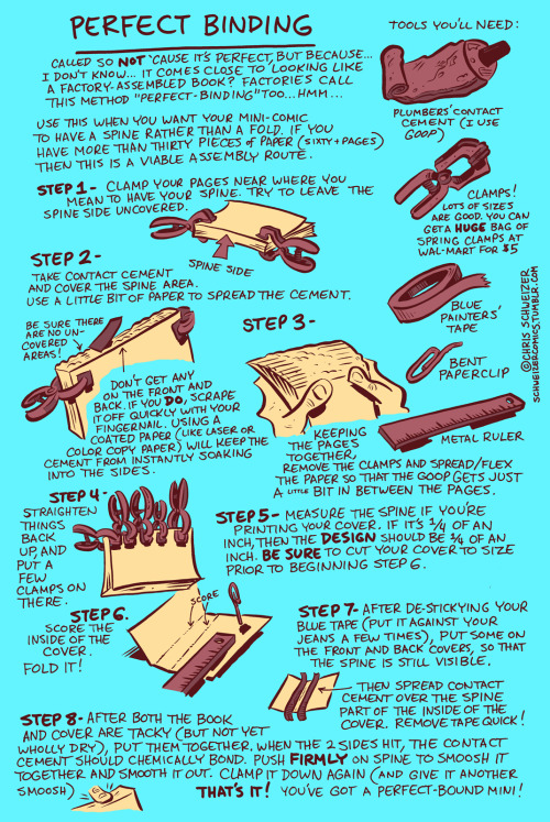 schweizercomics: schweizercomics: Cleaning out my filing cabinet, I found this handout that I made for my mini-comics class.  Hope it’s helpful!  Remember, it ain’t only for comics.  Self-publish short stories, collections of drawings or sketches,