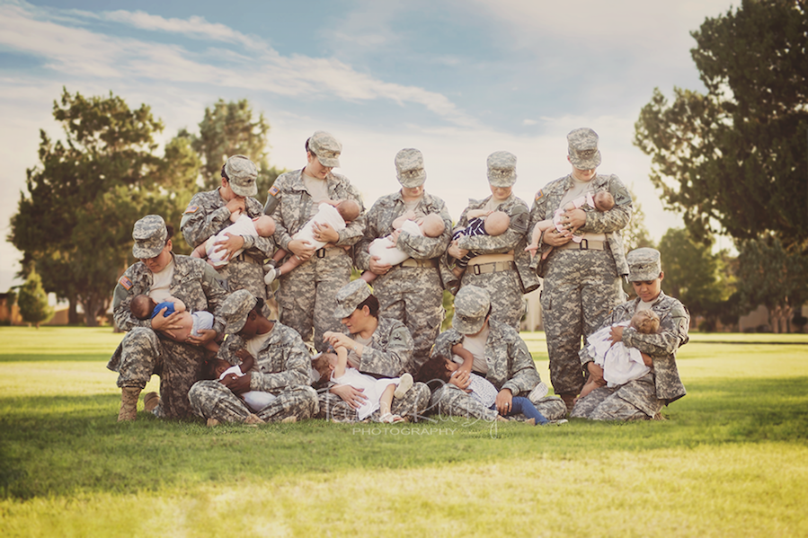 micdotcom:  Active duty soldiers pose for stunning breastfeeding picTara Ruby didn’t