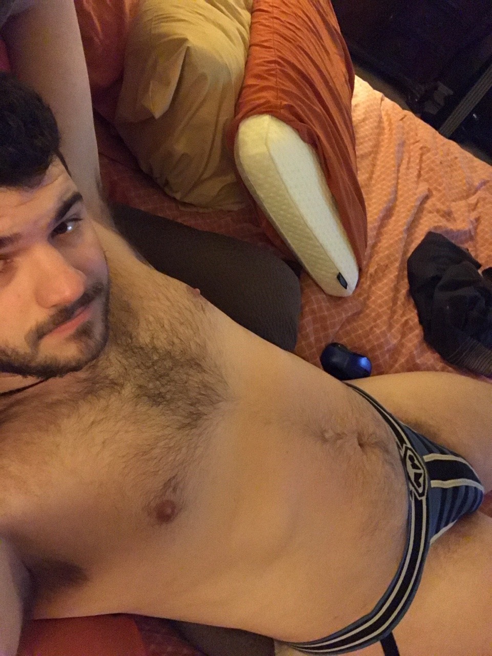 isometriclove:Rocking this jockstrap gig trying to survive this whole thing.