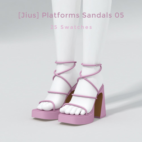  Vacation Collection 03 [Jius] Flat Sandals 0325 swatches13k+ Polygons————&m