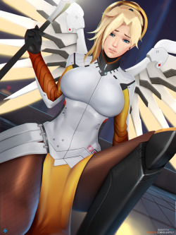 silent-fly:  Mercy from overwatch  https://www.patreon.com/silentfly