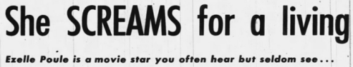 yesterdaysprint:Oakland Tribune, California, May 6, 1951“I love screaming for Bette Davis,” she adds