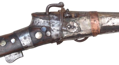 A rare matchlock musket originating from Oman, mid 19th century.