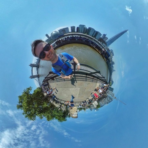 Tower Bridge and The Shard in one shot! ....#tinyplanets #littleplanet #smallplanet #lifein3