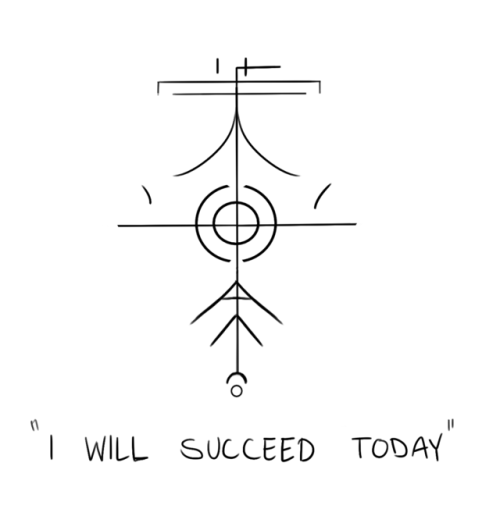 tmblr-witch:“I will succeed today”Sigil I made