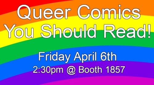 bisexual-books:Anybody going to C2E2 this weekend?   Join me at 2:30pm at the PopUpLibrary Booth 185