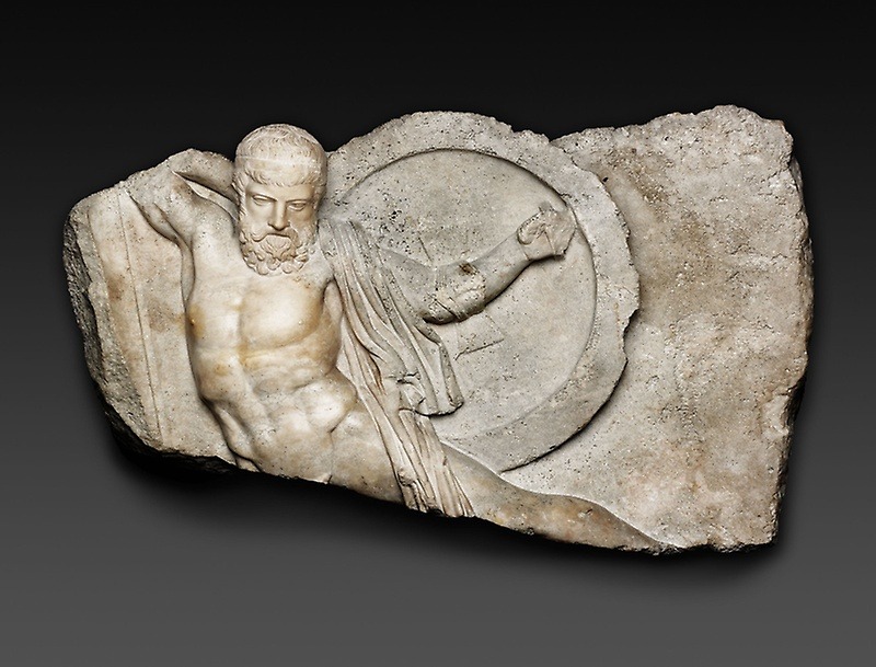 theancientwayoflife:~ Relief of a Falling Warrior. Date: A.D. 2nd century Culture: