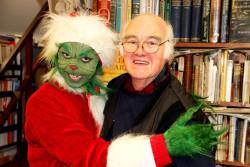 Michaelmoonsbookshop:  When The Grinch Met Michael Moon At His Bookshop In Whitehaven 19.12.15Merry