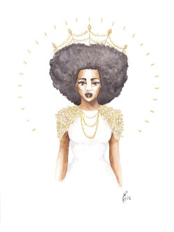 fyblackwomenart:  The Great Queen Violetta by InkedDesignsShop 