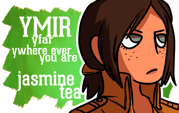 mari-sue:  I made Attack on TItan themed teas. Of course there are more characters