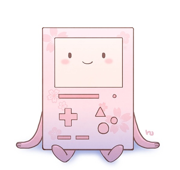 runamochi:  Cherry Blossom BMO  桜ビーモを描いてみました。