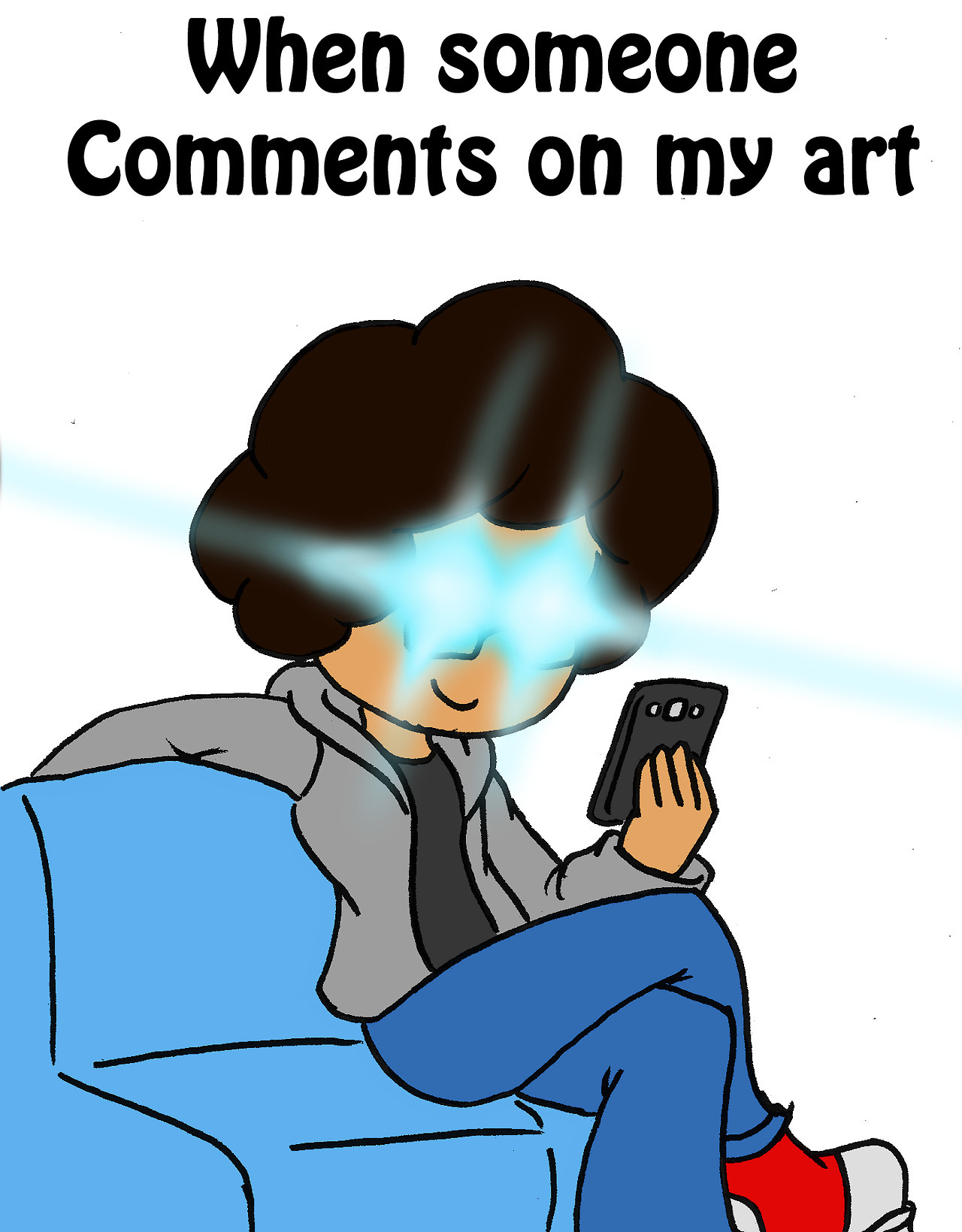 I’ve been seeing a lot of relatable artist comics on Tumblr, so I decided to make