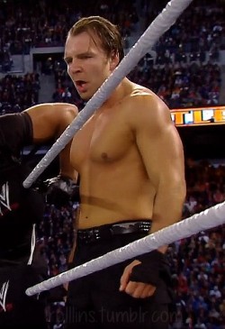 Rolllins:  Shirtless Ambrose Will Be The Death Of Me. 