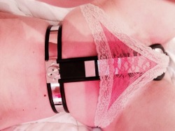 beltedcarmen:  Day 3. Day 3 is usually the toughest for me, since it’s when I start to get horny. I woke up this morning just grinding a pillow, trying to get some pleasure. The belt is really starting to tease me now, and I’d love nothing more than