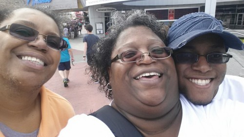 milesabovepeter:My moms and me from a our universal trip for #blackout
