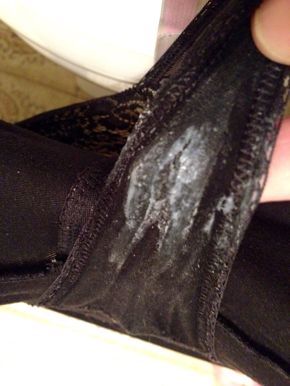 jellybeanphalange:  My pussy made my panties creamy and then creamier