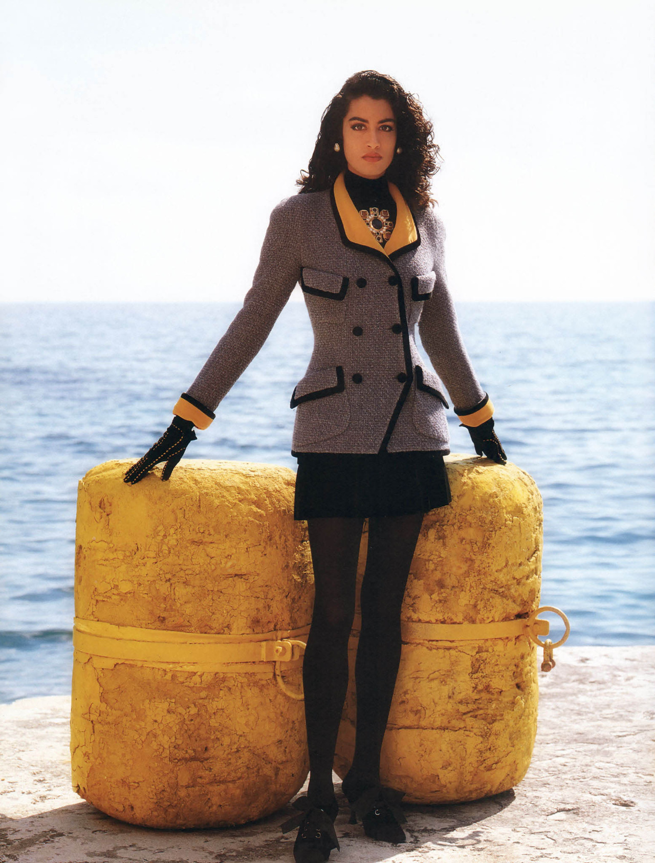 miss-vanilla:Yasmeen Ghauri photographed by Karl Lagerfeld for CHANEL Autumn/Winter