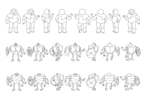 skronked:some character turns and special poses from Adventure