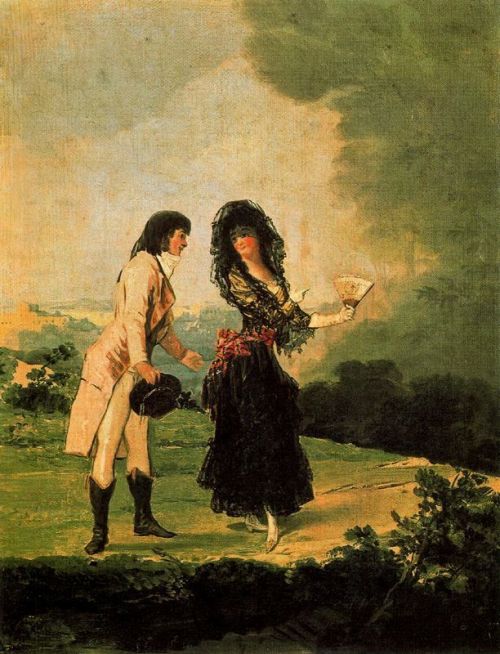 “Coloquio Galante” by Francisco de Goya, 1793-97