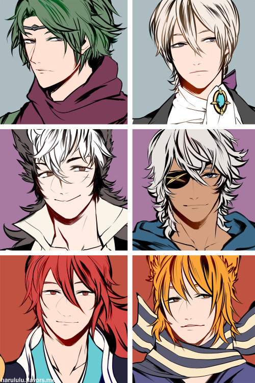 xuanlulu: My favorite Fire Emblem Fate boys…They’re available as square prints for Kawa