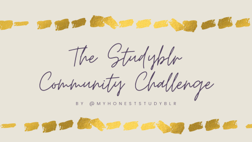 myhoneststudyblr:Here is my brand new challenge! I hope that you will all enjoy taking part in this 