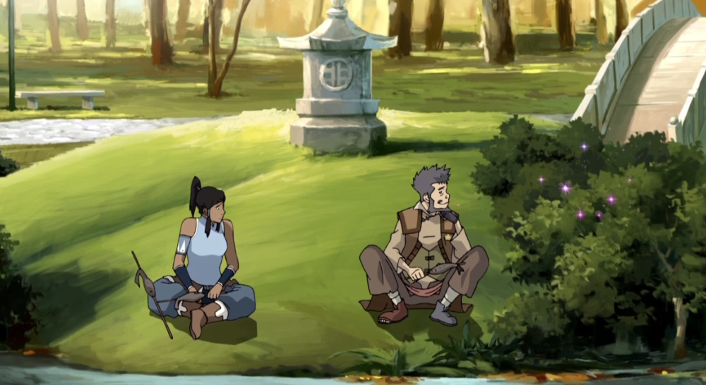 avatarparallels:  Korra’s first stop in Republic City was in the park. 3 years