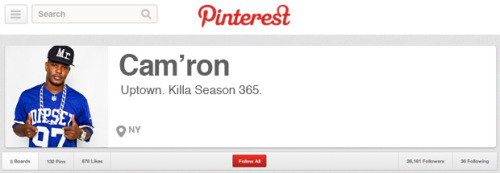 Cam'ron’s Pinterest Page