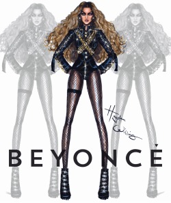 haydenwilliamsillustrations:  Beyoncé in Dsquared2 