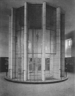 germanpostwarmodern:  Immaculata Chapel at the International Press Exhibition “Pressa” in 1928 in Cologne, Germany, by Dominikus Böhm 