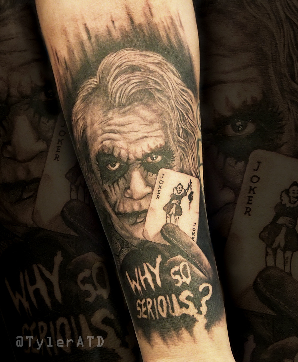 Iconic Movie Tattoos Permanent Celebrations of Heath Ledgers Joker