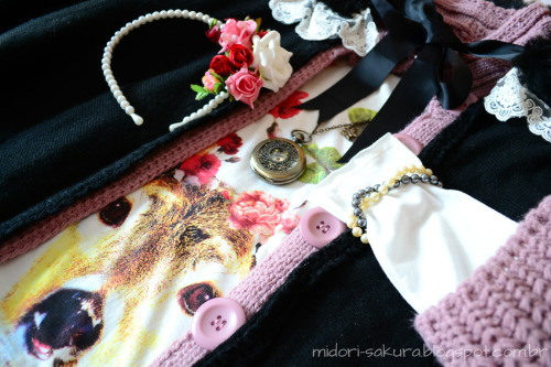 Coordinate ‘That winter, the roses bloomed’ Feito por mim para meu blog Midori Saku