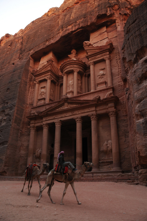 opticallyaroused:The Treasury, Petra, Jordan