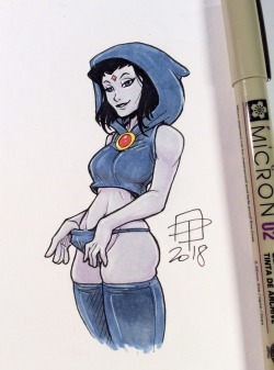 callmepo: Raven as a shawtie in a hoodie. 