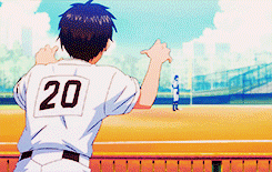 :  focus on the batter!Don’t worry about the runner!one out at a time!five more outs!Kawakami-senpai is gonna let some hits through,so fielders, thank you beforehand! 