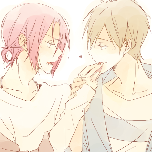 bluehairedmullet:  Free!-はるりん＆まこりんログ | JUSTIS Please do not remove source 
