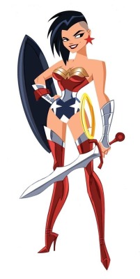 Toonjukka:concept Art (Justice League Action) - The First Pass For Wonder Woman And